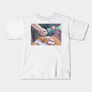 Pastries at home illustration Kids T-Shirt